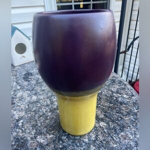Modern Design Brown - Green 10” Tall Vase Portugal